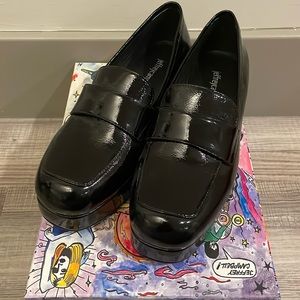 NWT | Jeffrey Campbell Anomaly Black Patent Leather Platform Loafers- 6.5